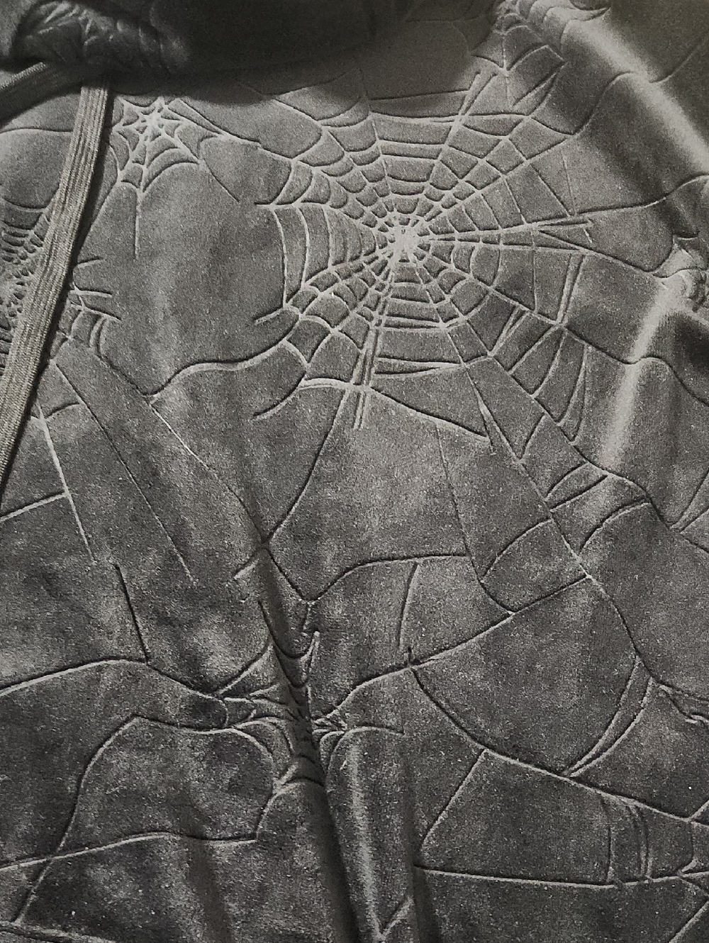 4X Killstar Black Velour Spider Web Pullover Hoodie Oversized Dress Goth Witch